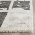 thumbnail image 3 of Safavieh Bella 2'3" X 7' Hand Tufted Wool Rug in Dark Gray and Ivory, 3 of 3