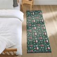 thumbnail image 3 of Yayeee Runner Rug for Bedroom 2'x6' Machine Washable Hallway Non Slip Mat, Red Christmas Trees, 3 of 8