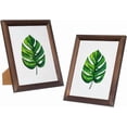 thumbnail image 4 of Rustic Wood Picture Frames 8x10 - Pack of 2 – Farmhouse Tabletop or Wall Mount Display with Glass, Dark Brown, 4 of 8