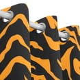 thumbnail image 3 of Tiger Print Background Curtains Black Out 72 Inch Length Curtains for Sliding Glass Doors Bedroom Living Room 2 Pack, 3 of 6