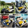 thumbnail image 6 of Golf Cart Seat Covers for 2 Seater,Yellow Grey Black Geometric Microfiber Cart Seat Towel Blanket,Middle Century Art Abstract Aesthetics Absorbent Bench Seats Protector for Golf Course 51"x31", 6 of 9