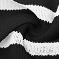 thumbnail image 5 of Up to 35% off Ndbuld Womens Long Sleeve Fall Dresses Ladies New V-neck Long Sleeve Sweater Striped Loose Casual Knitted Dress,Black,S, 5 of 7