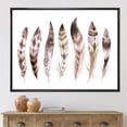 thumbnail image 2 of Designart 'Colourful Boho Art Feather Set X' Bohemian & Eclectic Framed Canvas Wall Art Print, 2 of 5
