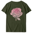 thumbnail image 4 of LiMoi Women's Tops Short Sleeve Loose Fit T Shirts Workout Floral Blouses for Women Oversized Top Get it Fast, 4 of 5