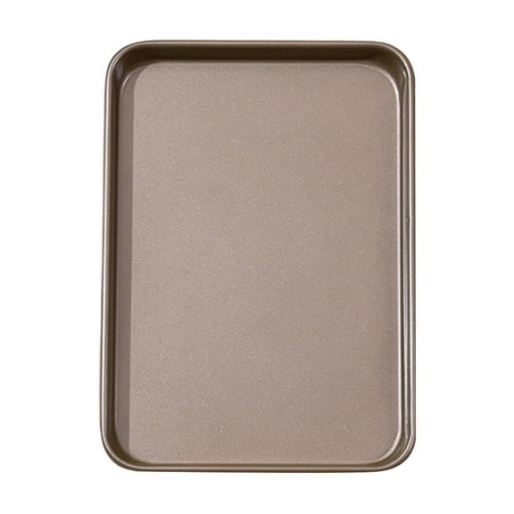 Large Rectangular Nonstick Cookie Sheet Tray For Baking Cakes Oven Safe Carbon Steel Construction Even Heat Distribution