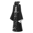 thumbnail image 3 of SUNSIOM Robe Médiévale Renaissance pour Filles Enfants Costume Halloween Vampire Cosplay Manches Évasées Col Montant Robe de Soirée, 3 of 10