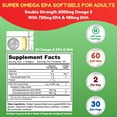 thumbnail image 2 of Halal Fish Oil Softgels 60 Ct, Double Strength - Halal Omega 3 Fish Oil Supplements. Wild Caught, 2 of 8