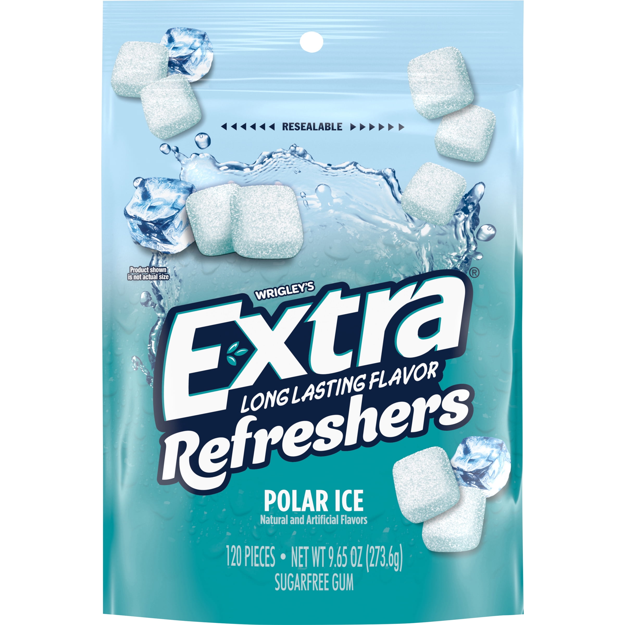 Extra Refreshers Polar Ice Bulk Chewing Gum Bag 1 Pc Walmart Com