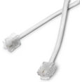 thumbnail image 3 of THE CIMPLE CO - 25 FT Feet Modular Phone Line Cord - High Quality 2 Conductor - White - 1 Pack, 3 of 8