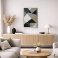 thumbnail image 5 of Framed Canvas Print Geometric Wall Art Abstract Neutral Modern Decorative for Living Room Bedroom - 16"x24" WHITE, 5 of 8