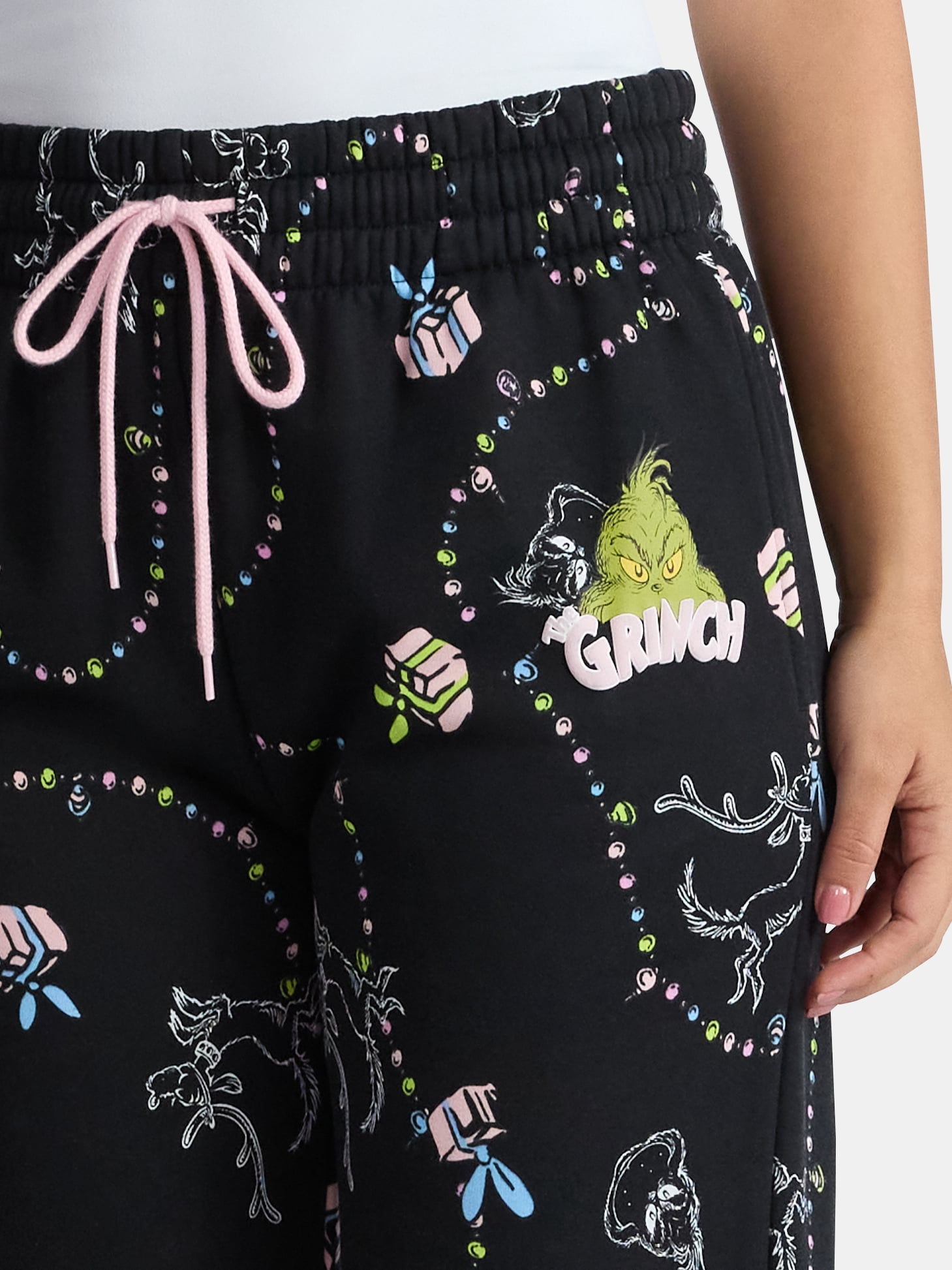 Dr. Seuss The Grinch Lights Women's Graphic Joggers, Sizes XXS-XXL