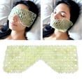 thumbnail image 4 of 1 Set Eye Cover Eco-friendly Smooth Edge Eye Protection Fine Texture Multipurpose Relieve Fatigue Natural Eliminate Puffiness Green Faux Jade Stone Eye Cover Home Supplies, 4 of 7