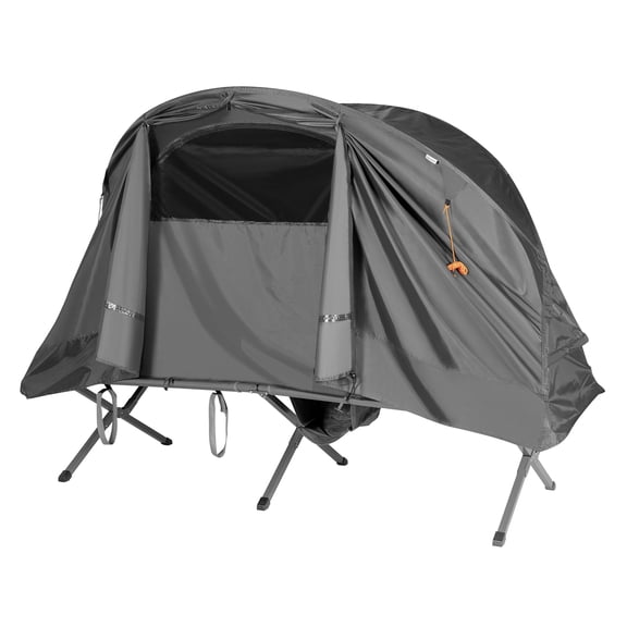 Patiojoy 1-Person Folding Camping Tent Cot Portable Outdoor Tent for Backpacking & Hiking Gray