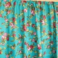 thumbnail image 2 of Cotton Curtain Floral Print 58 Inch Wide Vintage Floral Large Roses Teal, 2 of 2