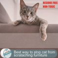 thumbnail image 1 of 2pcs 5Mx6.35cm Furniture Guard Cat Scratch Protector Anti-Scratch Tape Roll Cat Scratch Prevention Clear Sticker, 1 of 5