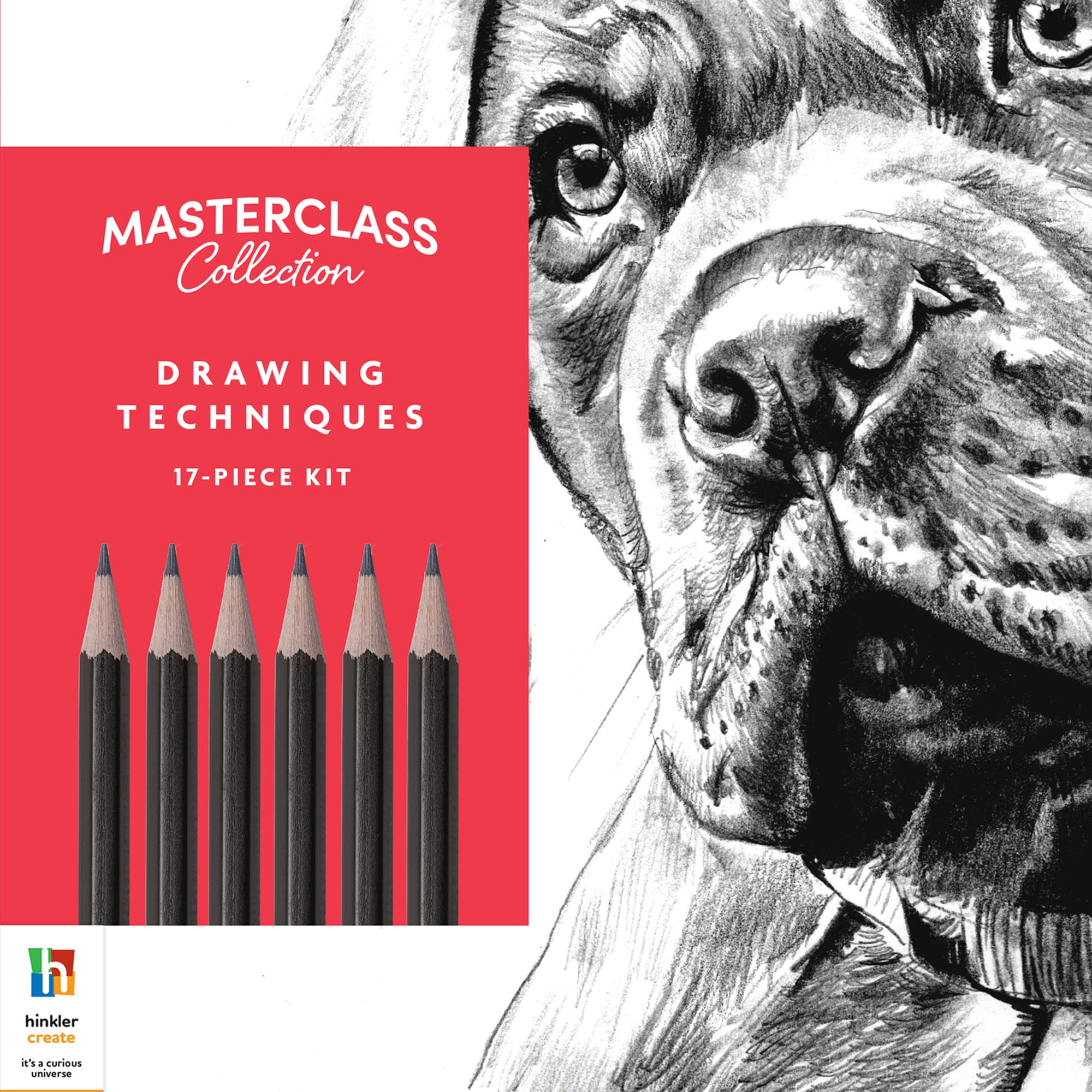 Art Maker Masterclass Collection: Drawing Techniques Kit - Adults Drawing Kit - Lifelike Drawing - Drawing Stationary - Advanced Drawing Guide - Arts and Craft for Adults - Craft Kits