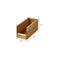 thumbnail image 4 of iDesign Acacia Wood Open-Front Pantry Bin - Set of 2 - Natural, 4 of 5