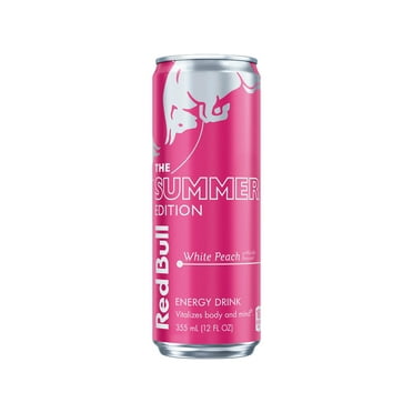 Red Bull Summer Edition Energy Drink,  White Peach,  12 fl. oz. Can,  114mg Caffeine