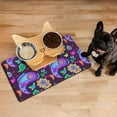 thumbnail image 3 of Pet Feeding Mat with Elegant Floral Paisley Boho Vintage Retro Abstract Decorative Pattern, Absorbent Waterproof Non-Slip, 3 of 7