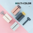 thumbnail image 5 of 3 PCS Toothpaste Squeezer, Rolling Tube Toothpaste Squeezer with Frosted Handles Toothpaste Holder Stand Bathroom Organizer,Saves Toothpaste and Creams (Pink + White + Light Blue), 5 of 8