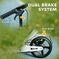 thumbnail image 4 of Qaba 4-Height Adjustable Scooter for Ages 6-12, White, Dual Brakes, Shock Absorption, Foldable Design, Smooth Ride for Outdoor Play, 4 of 7
