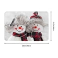 thumbnail image 3 of Daiia Christmas Snowman With Hat Front Door Mat, Heavy Duty Durable Welcome Mat for Outdoor Indoor, Dirt Trapper Waterproof Super Absorbent Door Mat, 16" x 24", 3 of 9
