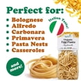 thumbnail image 5 of Organic Egg Tagliatelle Pasta 8.8 oz (Pack of 6) – Homestyle Italian Durum Wheat Semolina Pasta, 7g Protein per Serving, Non-GMO, Product of Italy – by Food to Live, 5 of 7