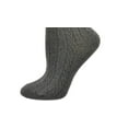 thumbnail image 4 of Sierra Socks Women's Combed Cotton Cable Crew 2301 (Shoe Size: 4-10, Large, Charcoal), 4 of 5