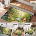 thumbnail image 2 of Rectangle Rug 2x3ft Area Rug, Vintage Mushroom Cottage Forest Area Rugs for Living Room Bedroom, Fairy Tale World Floor Mat Non-Slip Non-Shedding Carpet Indoor Accent Rugs, 2 of 9