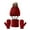 Wine Red, variant on harmtty Warm 3Pcs/Set Knitted Hat Scarf Gloves Set Cozy Warm Soft Thickened Wide Application Winter Accessories for Kids Beige
