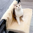 thumbnail image 4 of DAMAI Hanging Cat Radiator Bed Foldable Warm Fleece Beds, Cat Puppy Cradle Hammock Hanging Cat Hammock, Foldable Metal Frame, Machine Washable Cover, Beige, 4 of 6