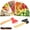 Black, variant on tooloflife Stainless Steel Pizza Cutter with Wooden Handle for Pizza Bread Cakes Axe Shape