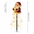 thumbnail image 3 of Santa Claus Magic Fountain, Flowing Snowflake LED Christmas Garden Light, Solar Power and Outdoor Garden Stake for Christmas Yard Decor, 3 of 7