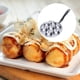 thumbnail image 3 of Parrilla de Pulpo de 7 Agujeros con Asa, Sartén para Panqueques, Poffertjes, Sartén para Panqueques Rellenos para Restaurantes y Tiendas., 3 of 5