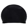 thumbnail image 3 of Gorro de natación para adultos flexible Cubierta de gota de agua de silicona impermeable Negro Tmvgtek Deportes acuáticos, 3 of 7