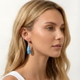 thumbnail image 4 of APSVO Nature Healing Stone Drop Earrings for Women Hypoallergenic S925 Sterling Silver Post Fishhoop Blue Purple Dangle Earrings Birthday Graduation Jewelry Gifts Teen Mom Wife Her Ideas, 4 of 7