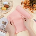 thumbnail image 6 of 39x6.7 Inch Knitted Rib Fabric Pink Rib Cuff Fabric Polyester Ribbing Fabric for Waistband Neckband Cuffs Jacket Extension Clothing Accessories, 6 of 6