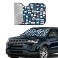 thumbnail image 3 of Kdxio Dental Print Front Windshield Sun Shade,Folding Auto Sunshade for Car Truck SUV-Small, 3 of 7