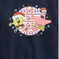 thumbnail image 3 of SpongeBob SquarePants  - Spongebob Patrick Candy Canes  - Toddler & Youth Crewneck Fleece Sweatshirt, 3 of 6