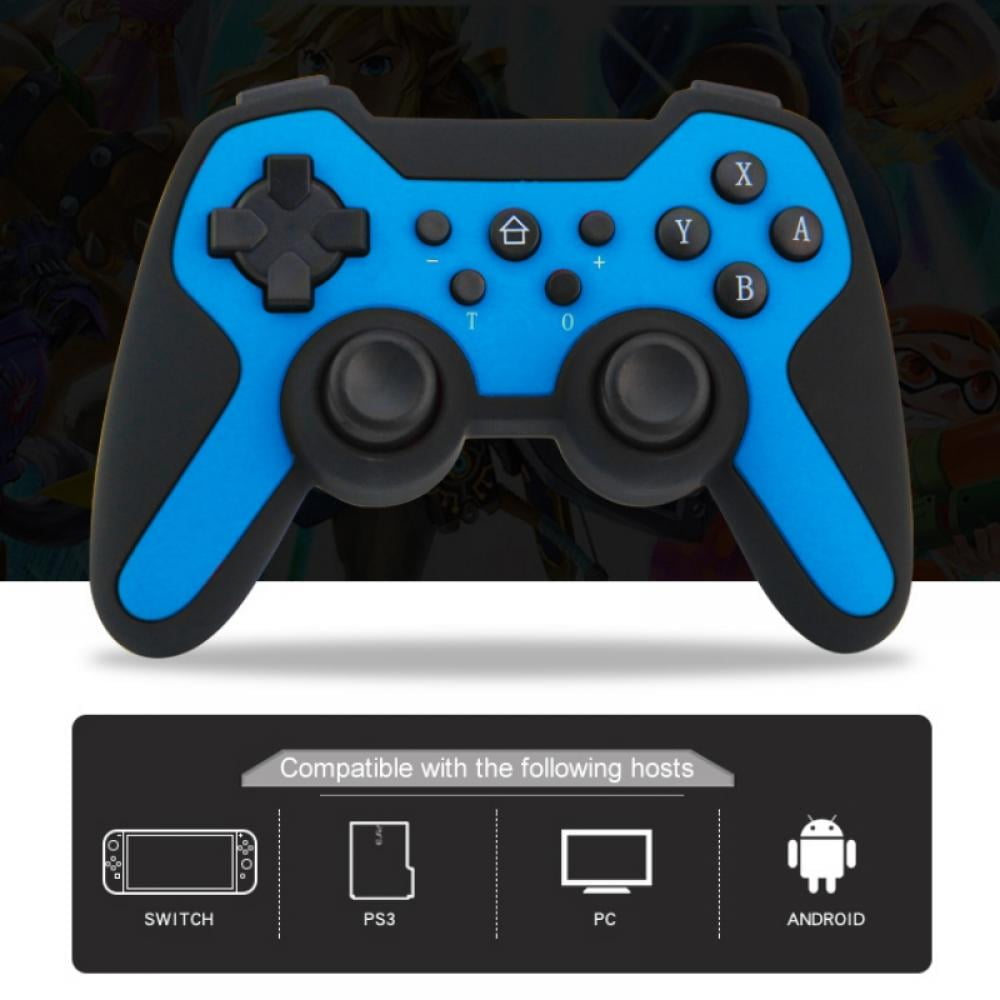 WTTHCC Wireless Gamepad BT Game Controller for Android/iOS Can be Wired with Analog Energy Function