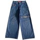 thumbnail image 1 of Big Boy Jeans Y2K Pantalones Moda Hip Hop Dibujos Animados Bordado Retro Negro Suelto Jeans, 1 of 5