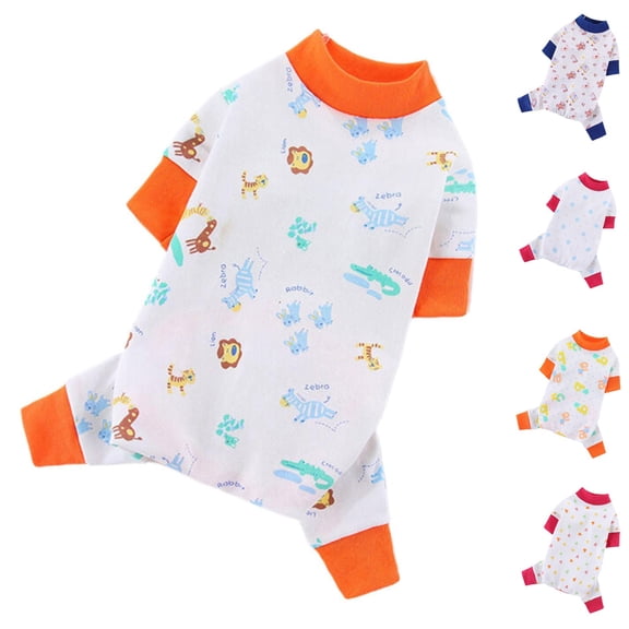 RotHome Dog Pajamas for Small Medium Dogs Comfy Stretchy Pjs for Boy Puppy Clothes Cat Onesies Pet Outfits for Frenchie Yorkie Chihuahua Size L