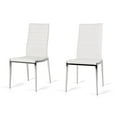 thumbnail image 6 of Limari Home Libby 19" Modern Faux Leather Dining Chairs in White (Set of 2), 6 of 8