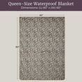 thumbnail image 4 of Lavish Home 60” x 80” Queen Size Waterproof Blanket for Bed, Couch, or Car (Leopard Print), 4 of 10
