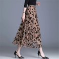 thumbnail image 2 of Falda Floral de malla para Mujer, falda larga de gasa de cintura alta, elegante, con estampado Floral, para primavera, verano y otoño, 2023, 2 of 3