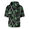 thumbnail image 6 of UDAUDU Mens Camo Shirts with Hood Breathable Lightweight Short Sleeve Hooded Gym Workout Fall Trendy Sweatshirt Green L, 6 of 8
