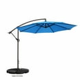 thumbnail image 2 of Villacera 83-OUT5412 10 ft. Offset Outdoor Patio Umbrella with 8 Steel Ribs & Aluminum Pole & Vertical Tilt, Green, 2 of 6