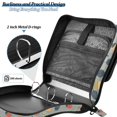 thumbnail image 4 of FORMRS Zipper Binder with Shoulder Strap 2-inch Ring 500 Sheet Capacity File Bag, Gray Acorns Pattern, 4 of 5