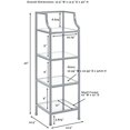 thumbnail image 4 of Crosley Furniture Aimee Short Glass Etagere, Oil Rubbed Bronze, 4 of 5