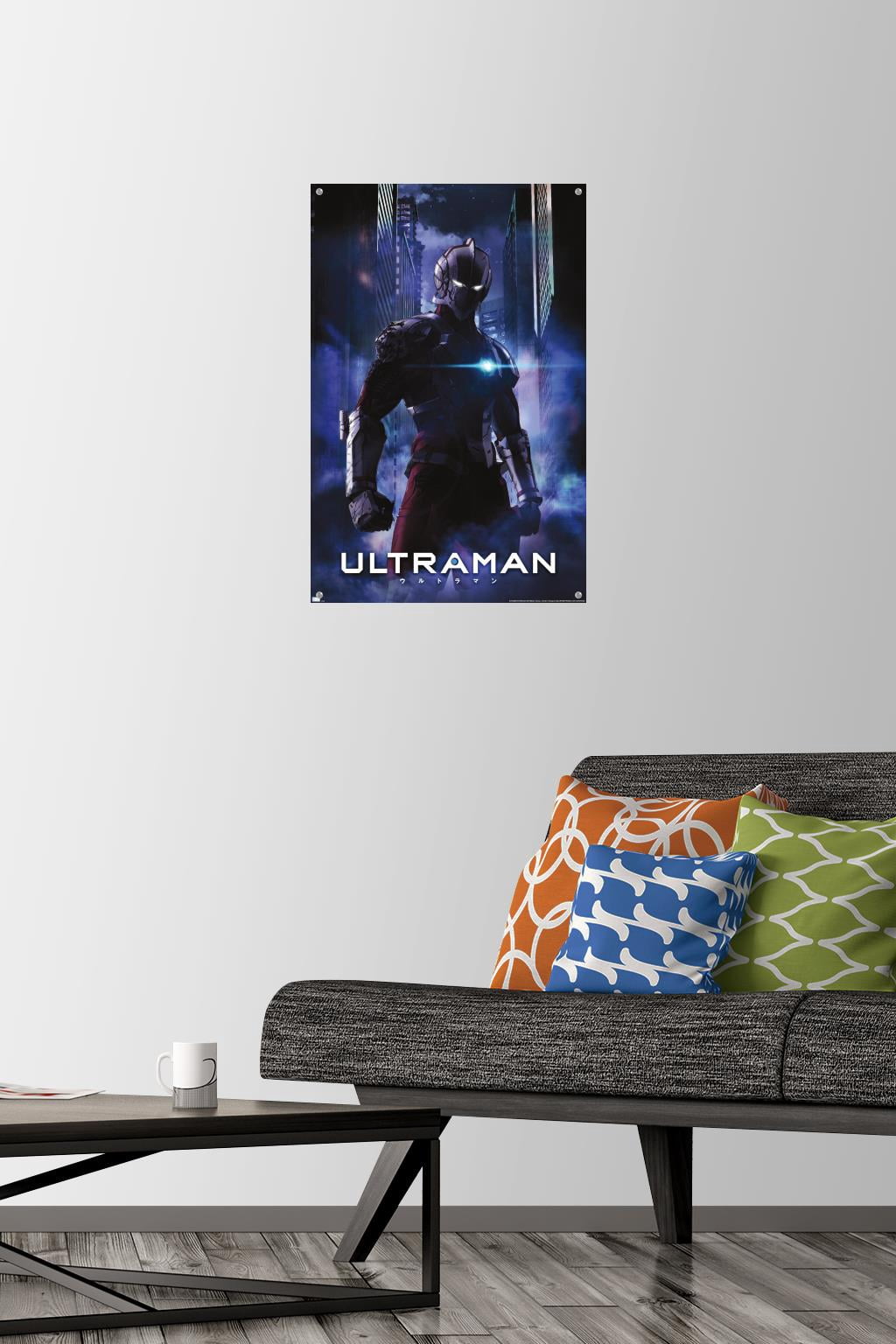 Ultraman - Dark Anime One Sheet Wall Poster with Push Pins, 14.725" x 22.375"